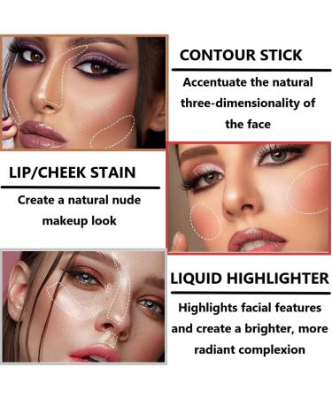 Natural Matte Liquid Contour Beauty Wand - Long Lasting Dark Brown Makeup Stick - Lightweight Silky Blush Highlighter for Flawless Contouring - Buy Online on GoSupps.com