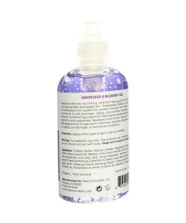 Grapeseed & Bilberry Gel | Anti-Aging Moisturizer for Face & Body - 8 oz | Buy Online Internationally - Buy Online on GoSupps.com