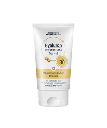 Medipharma Cosmetics Medipharma - SPF 30 Face Sunscreen with Hyaluronic Acid 50ml - Anti-Aging Moisturizing Sun Protection - For sensitive and dry skin - Water resistant - Non-greasy