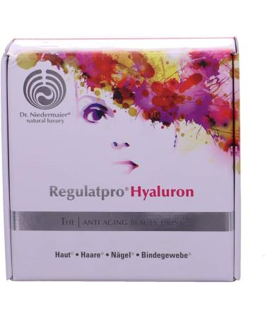 Dr. Niedermaier Regulatpro Hyaluron Beauty Drink | Anti-Aging Hydration with Hyaluronic Acid Vitamin C D Biotin Zinc & Copper | 20x20ml (400ml) - Buy Online on GoSupps.com