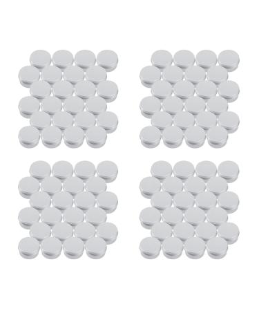 TsoLay 30ml Silver Aluminum Round Lip Balm Container with Screw Cap (Pack of 96)