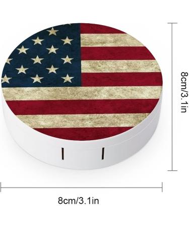 Shop Bagea-Ka American Flag Bald Eagle Contact Lens Case - Eye Care Kit with Mirror Tweezers & Solution Bottle for Travel & Home - Buy Online on GoSupps.com