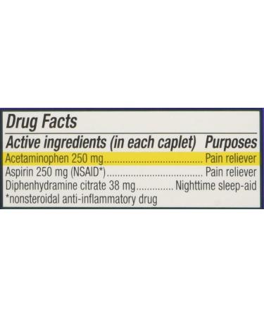 Excedrin PM Headache Caplets - 24 ct | Fast-Acting Relief for Nighttime Headaches - Buy Online on GoSupps.com