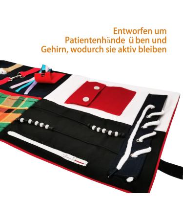 Dementia Fidget Blanket for Alzheimer's & Seniors | 60x30cm Sensory Occupation Aid for Anxiety & Asperger's - Buy Online on GoSupps.com