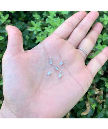 20pcs Adabele 925 Sterling Silver Crimp End Caps Barrel for 2mm Cord Jewelry Making - Buy Online on GoSupps.com