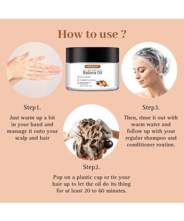 Batana Oil for Hair Growth 100% Pure Organic Raw Batana Oil as Hair Mask Scalp and Hair Oil Repairs Damaged Hair & Skin Nourishes Thin Hair Scalp Skin Reduces Hair Loss 120g/4.2oz Miracle Hair Oil - Buy Online on GoSupps.com