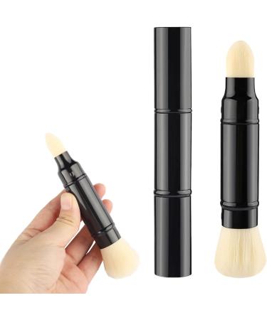 Soft Hair Aluminum e Travel Concealer Double Ended Makeup Brushes With Cap - Buy Online on GoSupps.com