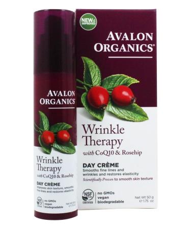 Avalon Organics Co-Enzyme Q10 Skin Care CoQ10 Wrinkle Defense Cr me 1.75 fl. oz.