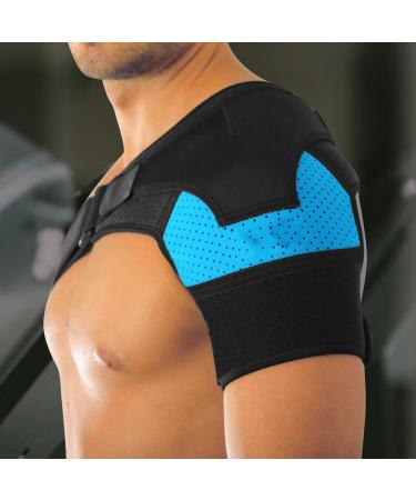 Shoulder Brace for Men and Women Shoulder Brace Support Rotator Cuff Compression Support Left and Right Adjustable Shoulder Wrap for Shoulder Injuries and Tendonitis for Fitness Training Exercise - Buy Online on GoSupps.com