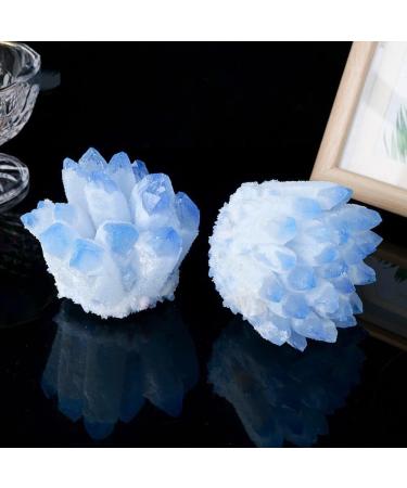 Room Decoration 1PC Natural Stone Blue Phantom Quartz Cluster Gemstone Crystal Cluster Specimens Home Decoration (Size : 400-500g) - Buy Online on GoSupps.com