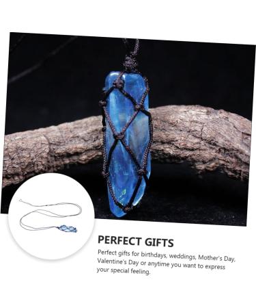 DOITOOL 1pc Woven Mesh Pendant Handmade Necklaces Decorative Necklace Neck Pendant To Weave Single Crystal - Buy Online on GoSupps.com