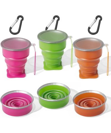 Collapsible Silicone Cup for Travel and Outdoor Activities - Portable and Reusable Green Folding Mug - Buy Online on GoSupps.com