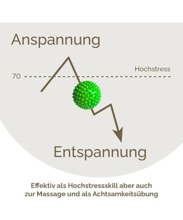 2x DBT Skills Hedgehog Balls - Magnetic Acupressure Stress Relief & Massage - Green Matt 32mm for Tension Relief Mobility & Concentration - Buy Online on GoSupps.com