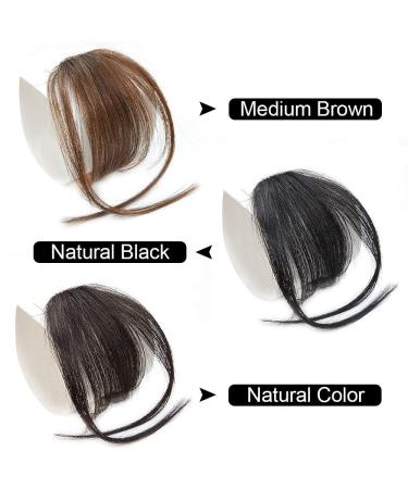 100% Remy Real Hair Clip-In Ponytail with Bangs - Natural Flat Pony Extension in Medium Brown/Blond | VD042A - Buy Online on GoSupps.com