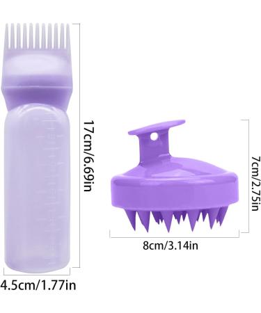 Lonimia Hair Color Shampoo Bottle & Root Comb - Hair Dye Applicator Kit with Brushes | Perfect for Salon & At-Home Styling - Buy Online on GoSupps.com