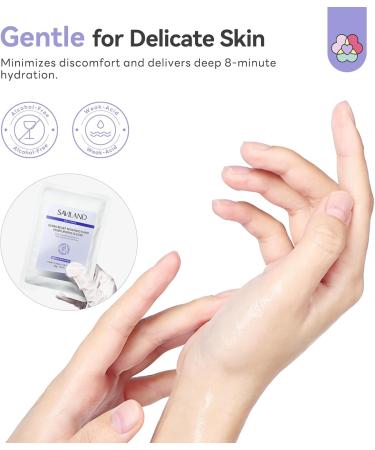 SAVILAND Masque Hydratant Mains: 6 Gants Masque pour Mains pour les Peaux S ches la Main Beurre de Karit Soin Nourrissant Vegan Nourrissante Soin Nourrissant Anti- ge - Buy Online on GoSupps.com