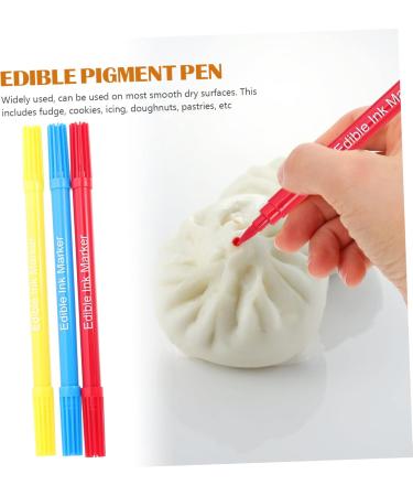 OFFSCH 3pcs Baking Pen Baking Coloring Tool Edible Color Markers Edible Markers for Edible Pens Plastic - Buy Online on GoSupps.com