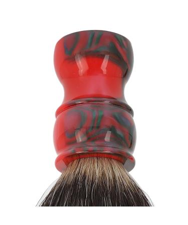 Synthetic Hair Shaving Brush with Red Resin Grip | Barber Salon Tool for Face Hair Cleaning | Best Gifts for Men & Women - Buy Online on GoSupps.com