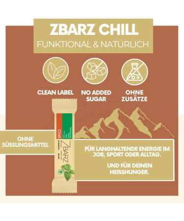 Zbarz Vegan Energy Bars - 12 Pack Basil Flavor | Sugar-Free Vegetable Snacks for Cycling & Hiking - Buy Online on GoSupps.com