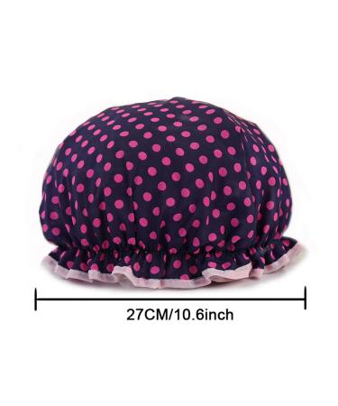 Women's Waterproof Shower Cap 4 Pack - Large Elastic Bath Cap for Long Hair - Buy Online on GoSupps.com