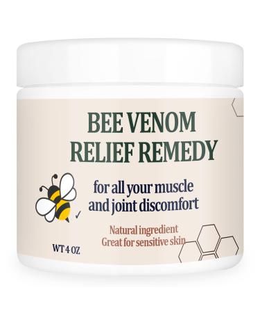 Bee Venom Joint Cream - Advanced Joint and Bone Cream Specially for Back Neck Hands Knees 4 Fl Oz (Pack of 1)
