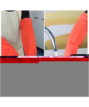 Home Long Rubber Gloves for Kitchen Dishwashing Waterproof Washing Latex Gloves Red Cleaning Washing Bowls Gloves Tools Rojo - Buy Online on GoSupps.com