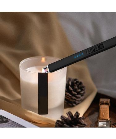 ARECTECH Rechargeable Electric Lighter - Plasma Arc Candle Lighter for Camping & Kitchen - USB Rechargeable - Black - Buy Online on GoSupps.com