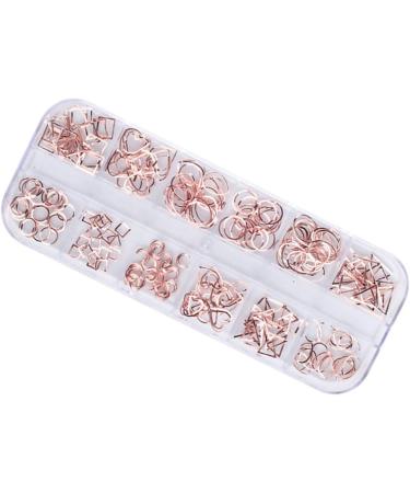 2 Boxes nail tools nail accessories manicure tools nail art decoration nail decorations for nail art rose gold decorations nail art ornaments manicure decoration boxed 3d rivet - Buy Online on GoSupps.com