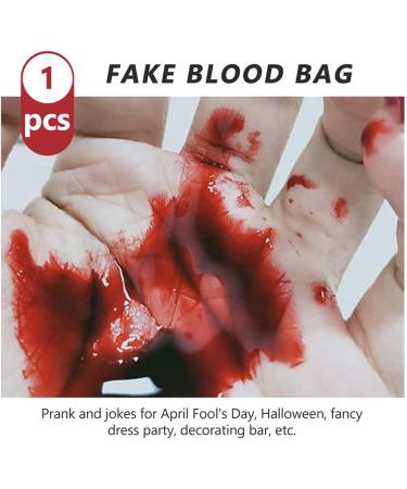 Beaupretty Halloween Blood Fake Blood Makeup Edible Blood Bags Special Effects Blood Halloween Costume Party Props for Face Body Paint Cosplay - Buy Online on GoSupps.com