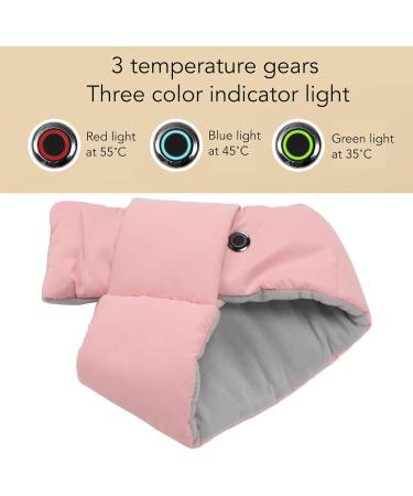 Heated Neck Warmer | USB Electric Scarf - 3 Temperature Levels Washable Windproof & Cold Resistant for Sore Muscles (Pink) - Buy Online on GoSupps.com