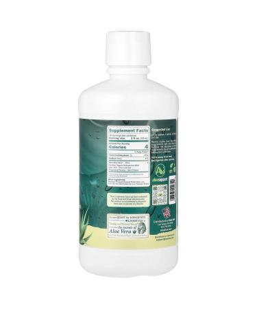 Real Aloe Aloe Vera Juice (32 fl oz) | Handcrafted from Certified Organic California-Grown Inner Leaf Gel | Aloin-Free Digestive & Gut Support | Made in USA 32 Fl Oz (Pack of 1) - Buy Online on GoSupps.com