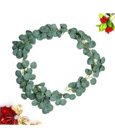 Zerodeko 1pc Garland Decor Artificial Plants Faux Eucalyptus Autumn Leaves Artificial Eucalyptus Spring Wreath for Front Door Artifical Green Leaves Wreath Green Leaf Wreath Arch Green 54x54cm - Buy Online on GoSupps.com