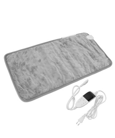 Electrical heating pillows 6 corridors adjustable settings electric soft heating pillows winter heating pillows neck and knee warming pillows for the home office (gray) EU connector 220V gray