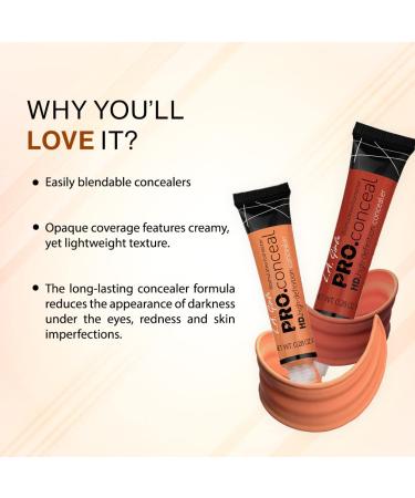 LA Girl Corrector HD Pro Conceal Reddish Yellow - Ultimate Color-Correcting Concealer for Flawless Skin | International Shipping Available - Buy Online on GoSupps.com