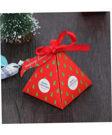 Healeved 30pcs Box Christmas Christmas Cookie Bags Christmas Boxes Candy Box Chocolate South Korea Size 1 Red - Buy Online on GoSupps.com