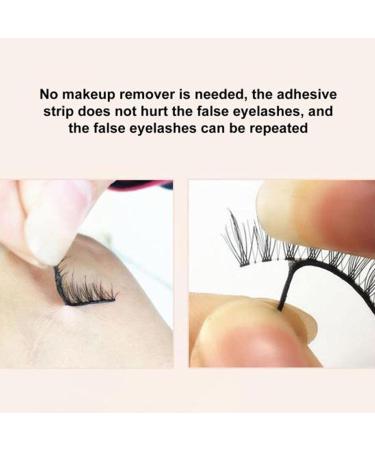 Self-adhesive Eyelash Strips Glueless Eyelashes Strip False Eyelashes Makeup Hypoallergenic Eyelashes Glueless Tool 40pcs - Buy Online on GoSupps.com