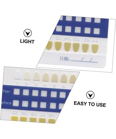 PartyKindom 120-Piece Tooth Color Card Set | 3D PVC Color Cards - White | Ideal for Events & Parties - Buy Online on GoSupps.com