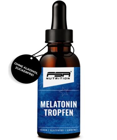 Melatonin drop (50 ml) - 1400 drops - 0.5 mg melatonin per daily dose - without alcohol - vegan - laboratory test - Alternative to melatonin sleep spray - FSA nutrition - Buy Online on GoSupps.com