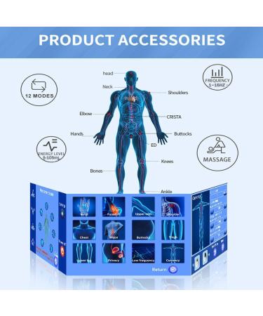 WDDEYYDS ED Shock Wave Therapy Device | Electromagnetic Pain Relief with 7 Massage Heads | Effective Chronic Pain Management - Buy Online on GoSupps.com