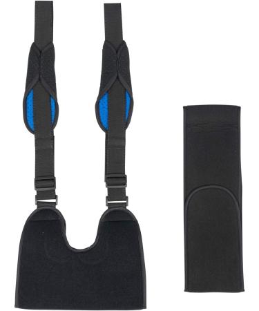 Buy Arm Sling Brace Shoulder Immobilizer (Black) - Large | International Shipping Available - Buy Online on GoSupps.com