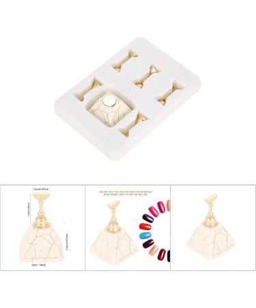 July Summer Gifts Easy to Install Nail Tip Holder Practice Stand Base Magnetic Beauty Salon Salon Shop for Home Manicure Store(Off-White) - Buy Online on GoSupps.com