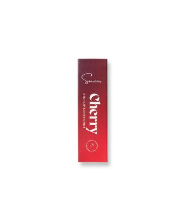 Souvenir Water Based 2-in-1 Lip and Cheek Tint | Vivid Colour Lip and cheeks Stain with Moisturising & Non-sticky Finish | Weightless & Natural Scented. (Cherry Punch) - Buy Online on GoSupps.com