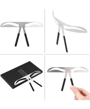 ANKROYU 4 Types Eyebrow Ruler Stainless Steel Eyebrow Measure Balance Extension Ruler Eyebrow Measurement Ruler Eyebrow Shape Stencil for All Face Shapes(B) - Buy Online on GoSupps.com