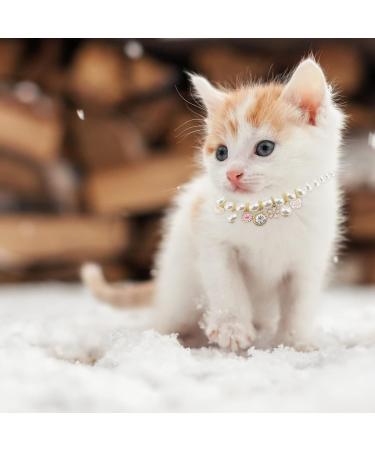 Shop Hacraho Pet Pearl Collar - Elegant Dog & Cat Necklace with Rhinestone for Small Pets - Buy Online on GoSupps.com