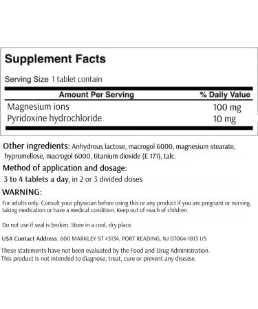 Generic Magne B6 Forte 60 Tablets White - Buy Online on GoSupps.com