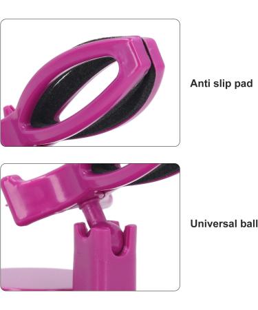 Sonew Anti Spill Nail Polish Bottle Holder Handsfree Adjustable Angle Nail Polish Bottle Clamp Nail Art Tool for Home Salon (Purple) - Buy Online on GoSupps.com