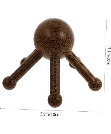 Plafope Wooden Head Massager - 5-Claw Scalp Massager for Relaxation & Stress Relief - Practical Massage Device for All - Buy Online on GoSupps.com