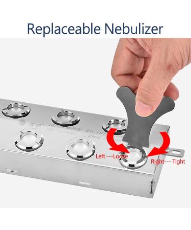 6 Head Ultrasonic Fog Machine 4200Lm/h Mist Maker Air-cooled Fogger with Waterproof Power Supply and Float for Garden Pool Water Fountain Pond Atomizer (Color : With 150W Power Supply) - Buy Online on GoSupps.com