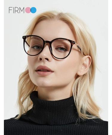 Buy Firmoo Update Blue Light Blocking Glasses | Photochromic Sunglasses for Men & Women | Anti Glare Chic Round Computer Glasses in Black - Buy Online on GoSupps.com