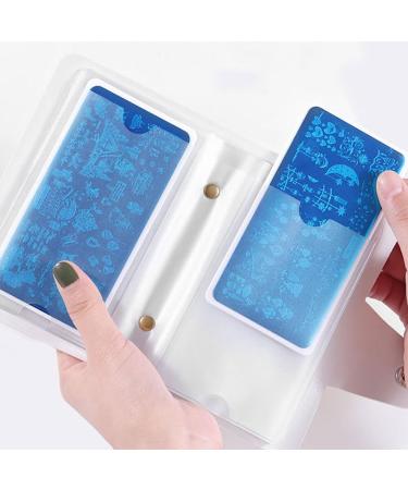 Buy Nail Stamping Plate Case | Holographic Nail Art Organizer | Rainbow Design Templates for Perfect Nail Art - Buy Online on GoSupps.com